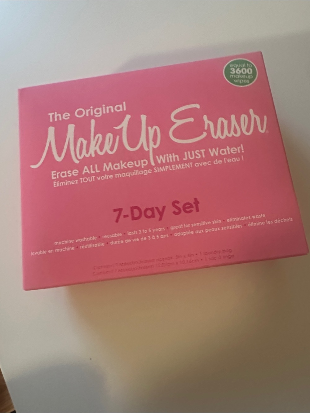 MakeUp Eraser 7-Day Set - Pink Makeup Remover Cloths